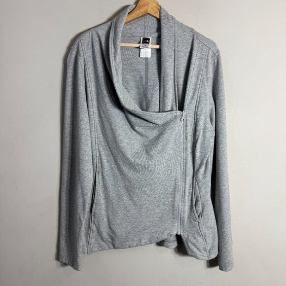 The North Face Asymmetrical Zip Jacket Women's Large Gray Lightweight Outdoor - Picture 5 of 16